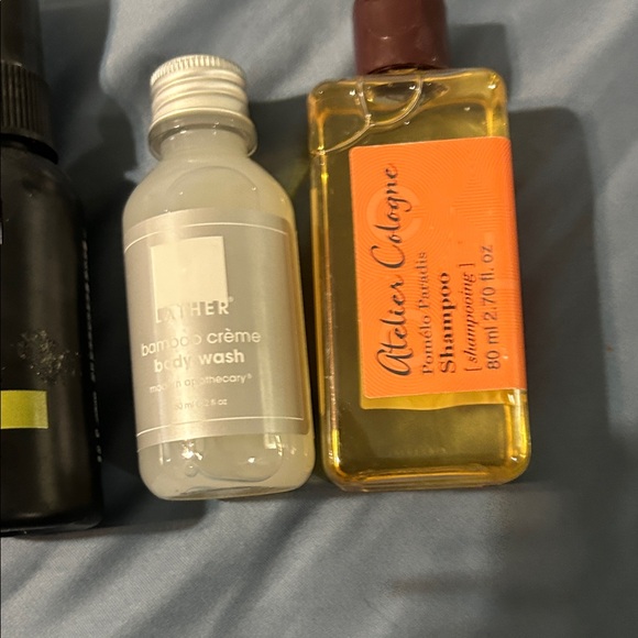 Vibrant Pink Toiletry Bag with Zipper and travel items. - Picture 12 of 14